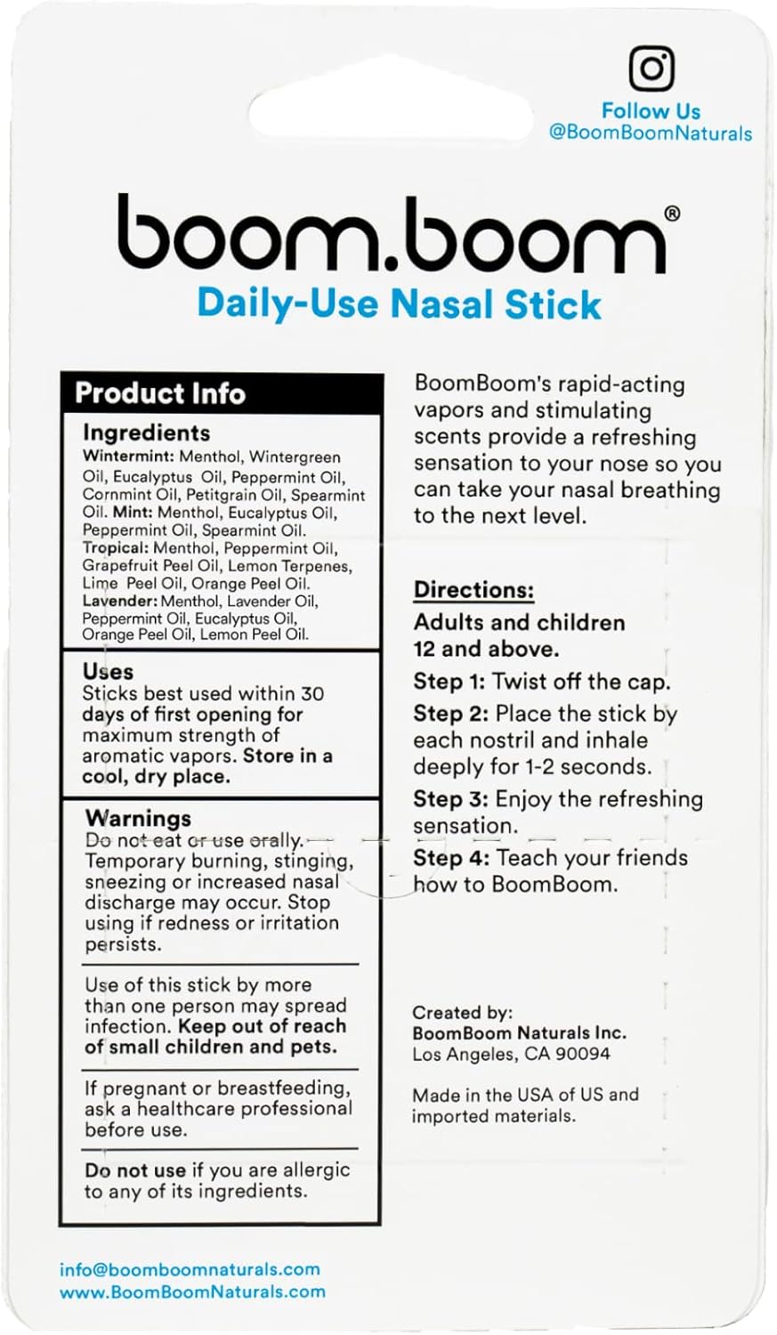 Breathe Easy Nasal Sticks